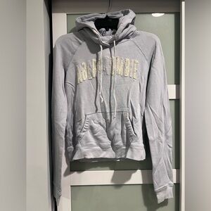 Y2K Abercrombie & Fitch hooded sweatshirt size medium light blue